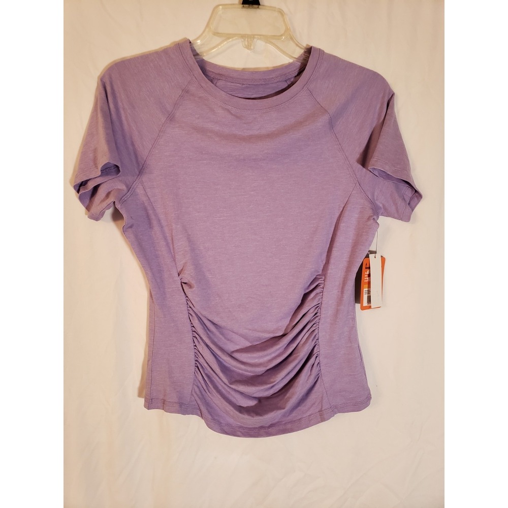 Women's Bass Lavender Ruched T Shirt Size S